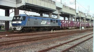 【JR貨物】EF210-145号機牽引　1059レ貨物列車　東福山駅通過