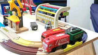 Train Videos How to Make Build Wooden Railway, Thomas and friends, Brio, Train Station Metro Station