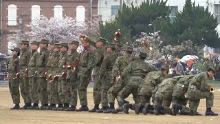 らっぱドリル 陸上自衛隊 善通寺駐屯地 20190414