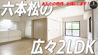 【めちゃ広リビング】人気の六本松エリアの2LDK 大濠公園もスグ【福岡の不動産】