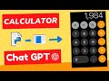 How I Created a Simple Python GUI Calculator and Turned It into an App with ChatGPT😍