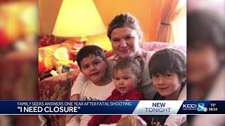 'I need closure': Central Iowa family seeks answers one year after fatal shooting