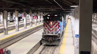 Metra SD70MACH \u0026 Train, North Concourse, Chicago Union Station, 2025.01.27.