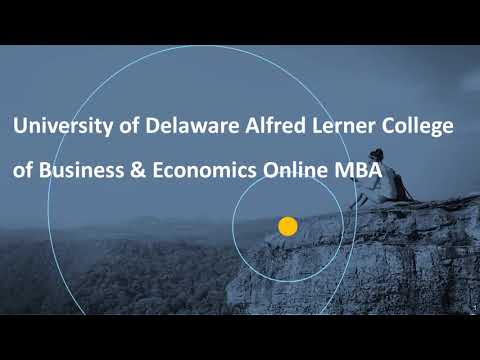 University Of Delaware Online MBA - YouTube