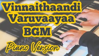 Vinnaithaandi Varuvaayaa Title BGM Piano Version (Cover) | A.R. Rahman | Gautham Menon | STR, Trisha