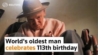 World's oldest man marks 113th birthday in Venezuela