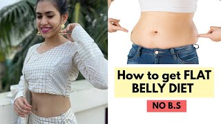 Diet Plan to lose belly fat | Secret hacks how to get a flat belly at home