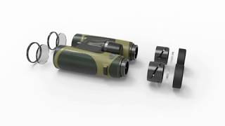 Binocular Animation - Exploded view
