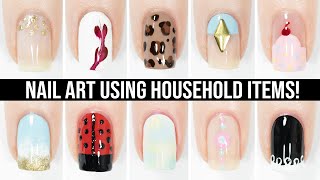 CUTE NAIL ART 2024 | Easy \u0026 Fun Nail Art Designs Using ONLY Household Items Compilation!