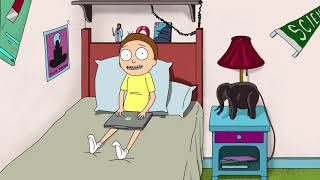 rick and morty - morty's father enters morty's room