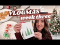 WEEK IN MY LIFE | DIY holiday cards & baking🎄vlogmas week three (w/cricut)