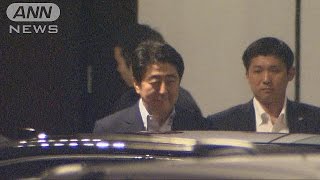 安倍総理と橋下氏が会談　安保法制で意見交換か(15/06/15)