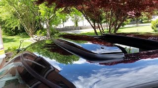 WeatherTech Sunroof Deflector install on a 2009 R56 Mini Cooper