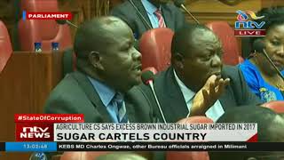 Agriculture CS Mwangi Kiunjuri admits excess brown industrial sugar was imported in 2017