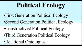 Political Ecology