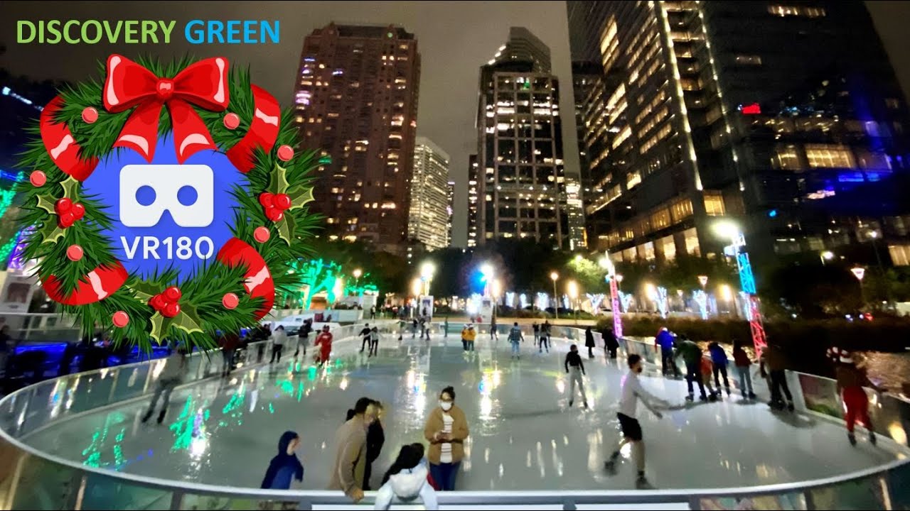 Skating Rink In VR180 3D 4K, Discovery Green - Christmas 2020 In ...