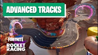 Fortnite - Rocket Racing - All Advanced Tracks - No Commentary Gameplay