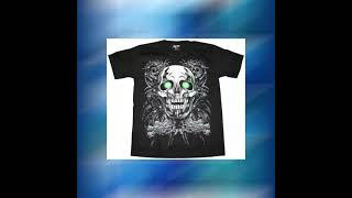 Rock Chan Glow-In-The-Dark Tribal Skull T-shirt