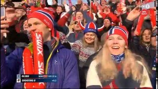 OSLO 2016:  NORWAY wins gold in women's relay