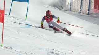 Mikaela Shiffrin crashes out of women’s giant slalom competition #beijing2022 #winterolympics