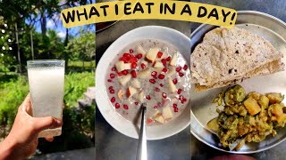 WHAT I EAT IN A DAY! inspired by@SatvicMovement