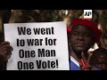 Opposition MDC supporters stage anti-government march in Harare