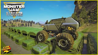 Monster Jam Steel Titans 2: Monster Trucks Video Game First Time Playing (Way Racing)