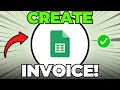 How to Create an Invoice Template in Google Sheets