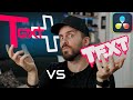 Text VS Text+ Generators in Davinci Resolve 17 & 18 - Which one should you use?!