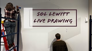 Sol LeWitt LIVE Drawing installation at MAG day 8 11/27/22