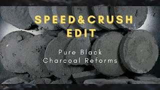 Pure Black Charcoal Crush | Speed \u0026 Crush Only Edit | ASMR | Sub for more✌️