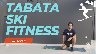 Get Ski Fit | TABATA WORKOUT FOR YOUR LEGS & CORE | No Equipment Needed