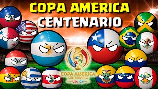 resumen de la COPA AMERICA CENTENARIO  2016  countryballs