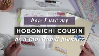 How I'm using my 2025 Hobonich Cousin functional planner + staying organized