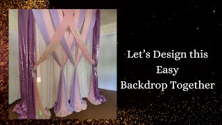 Let’s Design this Easy Backdrop Together 👀Great video for newbie’s