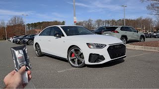 2022 Audi A4 S Line 45 Premium Plus: Start Up, Test Drive, Walkaroud, POV and Review