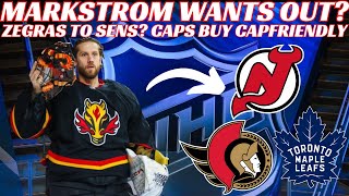 NHL Trade Rumours - Markstrom Wants Out? Zegras to Sens? + Caps Buying CapFriendly & Draft Changes?