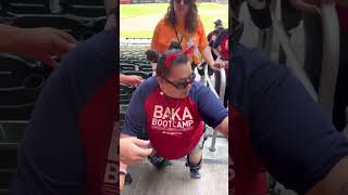 BAKA Bootcamp, climbing Braves Stadium