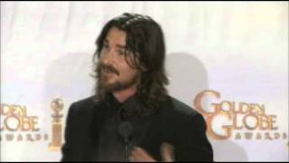 Christian Bale - The Fighter - Pressroom - Golden Globes 2011