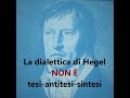 La dialettica di Hegel NON È tesi-antitesi-sintesi