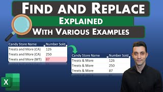 Excel Tips - Find and Replace Explained with Various Examples | Replace Data, Wildcard and Formats