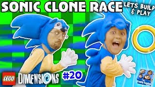 SONIC THE HEDGEHOG TWINS! LEGO Dimensions Fun w/ Dr Robotnik Battle (Let's Build & Play YEAR 2 #20)