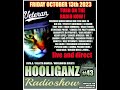 THE HOOLIGANZ RADIOSHOW live @t DAWEED's  CULTURALVIBES-transmission#43-oct 2023