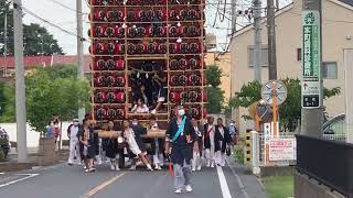 久喜提灯祭り　清久會本壱町内引き回し2022年7月18日