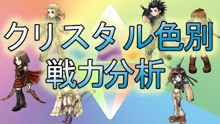 【DFFOO#64】クリスタル色別　戦力分析【オペラオムニア】