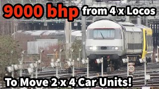 9000bhp of LOCOMOTIVES to move 2 x 4 Car Class 777 Brand New Units!! 4 x HST Powercars!!