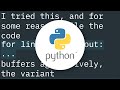 Getting realtime output using subprocess