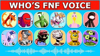 FNF - Guess Character by Their VOICE | Guess The Character | OPILAR BIRD , SEEK, ORANGE, IMPOSTER...