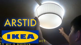 Installing IKEA ARSTID Ceiling Light | Easy Steps