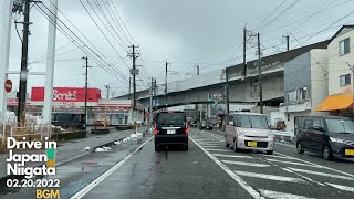 日本ドライブ ( 4K UHD ) - 新潟 - 02月20日2022年 | Drive in Japan (4K Video Ultra HD) - Niigata - 02.20.2022